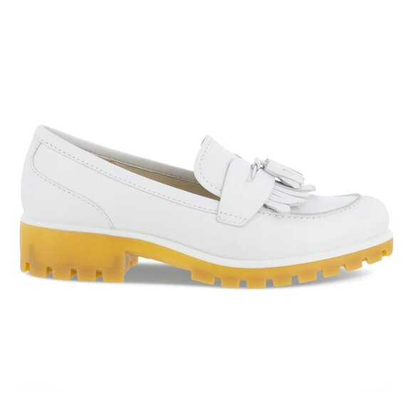 NWT ECCO Modtray Chunky Fringe Loafer (Ice Flower / White) — Size 10-10.5 US - Picture 2 of 12